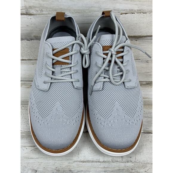 Bruno Marc Mens Gray Mesh Oxfords Sneakers LaceUp Lightweight Walking Shoes 8.5 - Picture 1 of 8